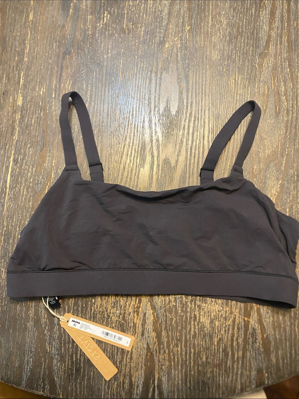 SKIMS Black Fits everybody Scoop 3X NWT Bralette